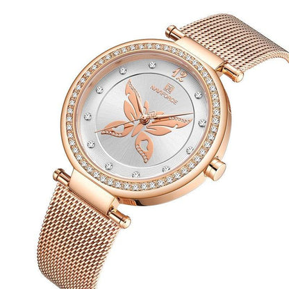Elegant Women's Stainless Steel Fashion Watch - Chic Round Design 2025 - Buy Center