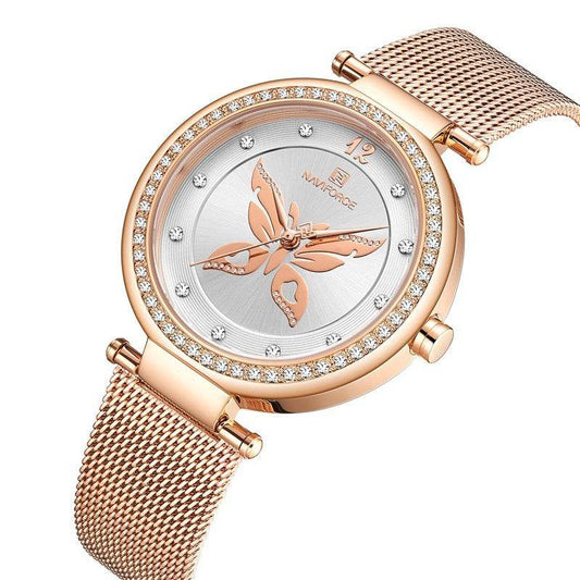 Elegant Women's Stainless Steel Fashion Watch - Chic Round Design 2025 - Buy Center