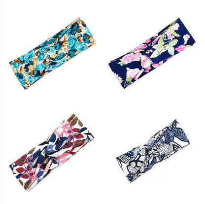 Floral Cross Hair Band - Stylish Multi-Purpose Headband for Women 2025 - Buy Center