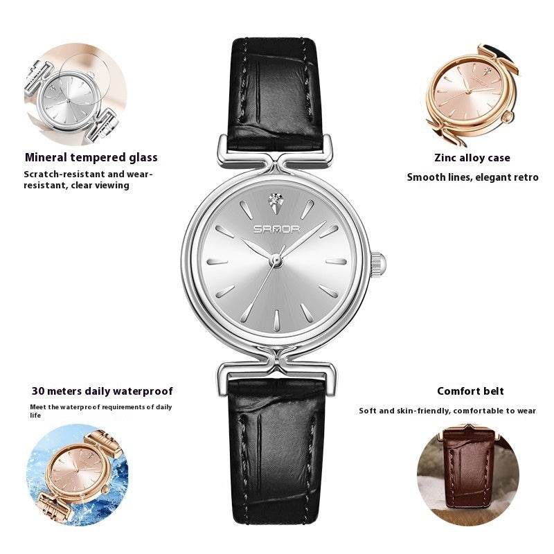 Women's Retro Mesh Strap Watch - Stylish & Waterproof for All Occasions - Buy Center