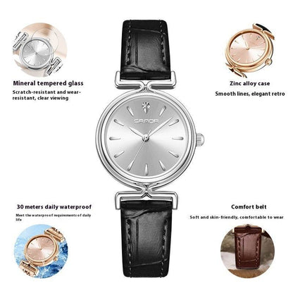 Women's Retro Mesh Strap Watch - Stylish & Waterproof for All Occasions - Buy Center