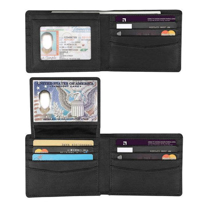 Anti-Theft Three-Fold Wallet for Men - Stylish and Secure Card Organizer - Buy Center