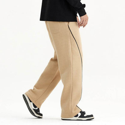 Fall-Winter Velvet Knit Sweater & Straight Slacks - Cozy Sports Style - Buy Center
