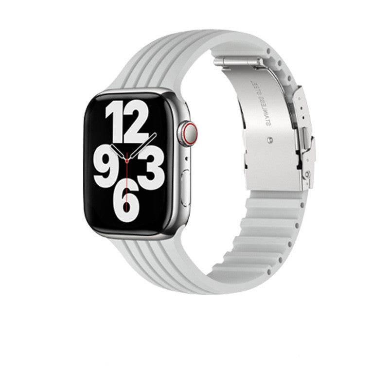 Buycenter Silicone Stripe iWatch Strap - Stylish & Comfortable for Men/Women - Buy Center