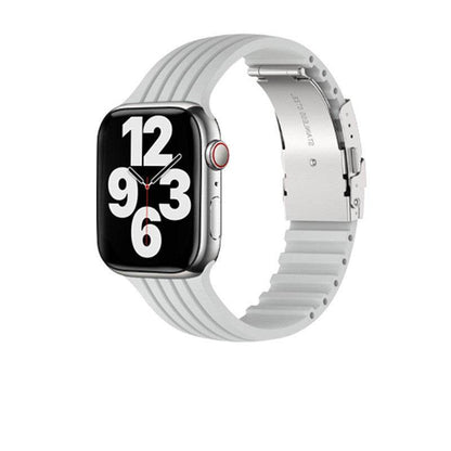 Buycenter Silicone Stripe iWatch Strap - Stylish & Comfortable for Men/Women - Buy Center