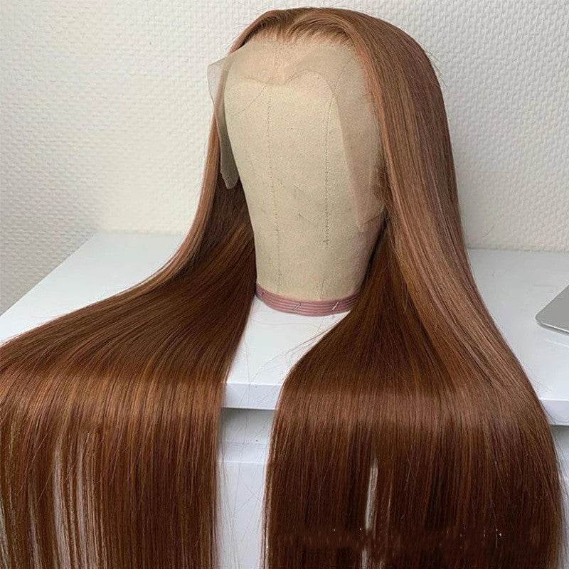 Brown Human Hair Wig - 13x6 Headgear, 150% Density Fashion Style - Buy Center