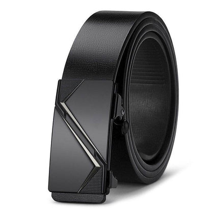 Men's Automatic Buckle Belt - Trendy Two-Layer Cowhide for Casual Style - Buy Center