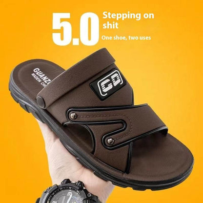 Men's Non-Slip Beach Sandals - Stylish Platform Design for Summer Fun - Buy Center