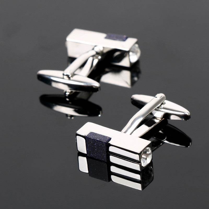 Men's Diamond Light Cufflinks - Elegant Alloy Accessories for Sophisticated Style - Buy Center