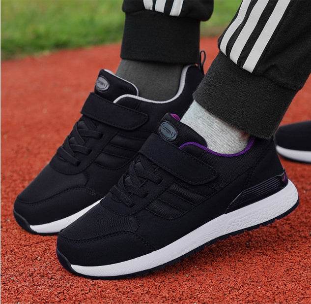 Buycenter Casual Sneakers for Middle-aged - Soft Bottom, Velcro Closure - Buy Center