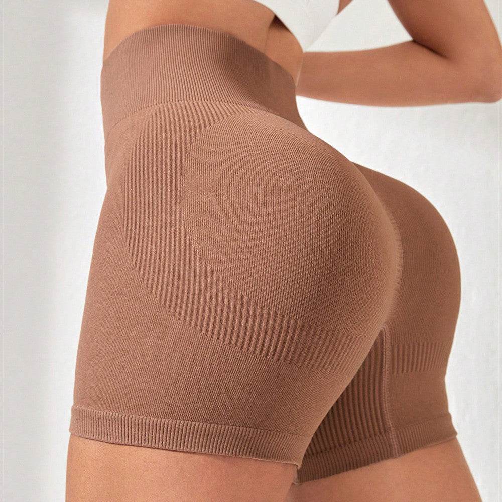 Buycenter High Waist Yoga Shorts - Peach Hip Lift Fitness for Women - Buy Center