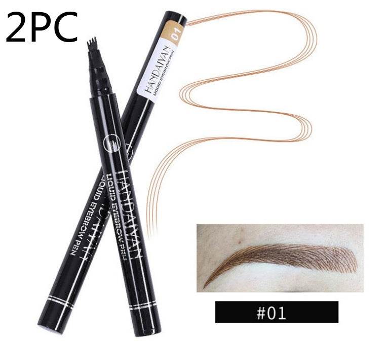 Microblading Eyebrow Pencil - Waterproof Fork Tip for Flawless Brows - Buy Center