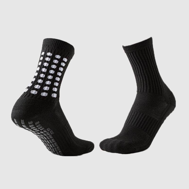 Solid Color Non-Slip Football Socks - Shock-Absorbing, Wear-Resistant Design - Buy Center