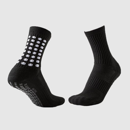 Solid Color Non-Slip Football Socks - Shock-Absorbing, Wear-Resistant Design - Buy Center