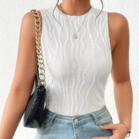 Buycenter Ladies' Slim Fit Off Shoulder Casual Vest - Elegant Summer Style - Buy Center