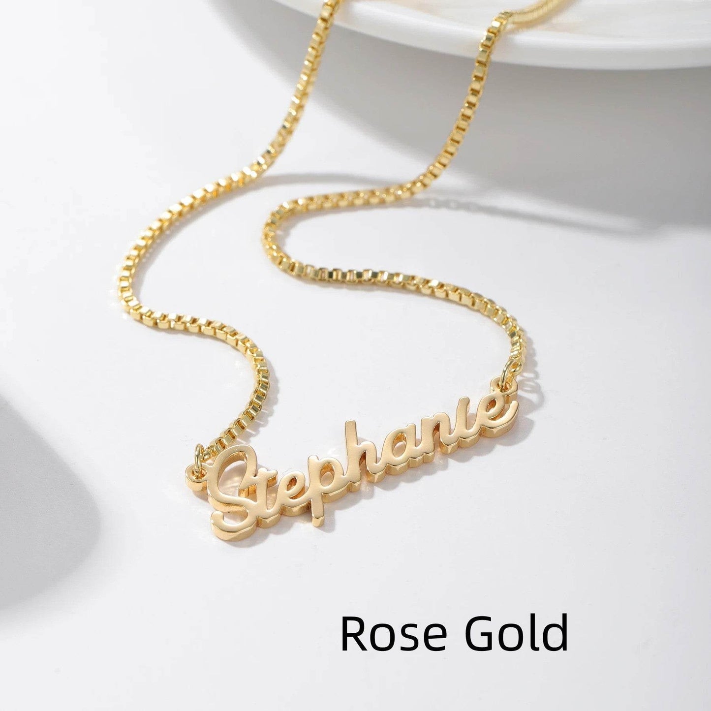Personalized Name Necklace - Custom Stainless Steel Jewelry in Gold/Silver/Rose Gold - Buy Center
