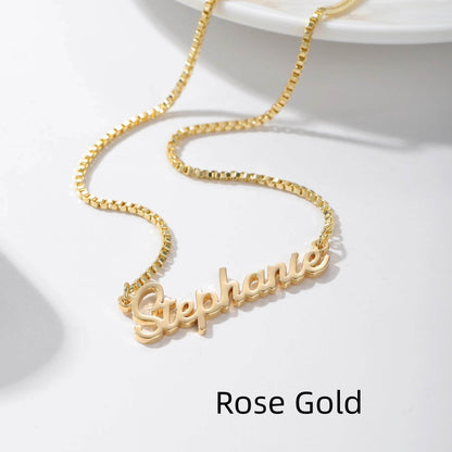 Personalized Name Necklace - Custom Stainless Steel Jewelry in Gold/Silver/Rose Gold - Buy Center