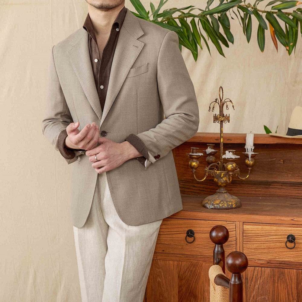 Casual Linen Half Lined Jacket for Men - Lightweight & Stylish Fit - Buy Center