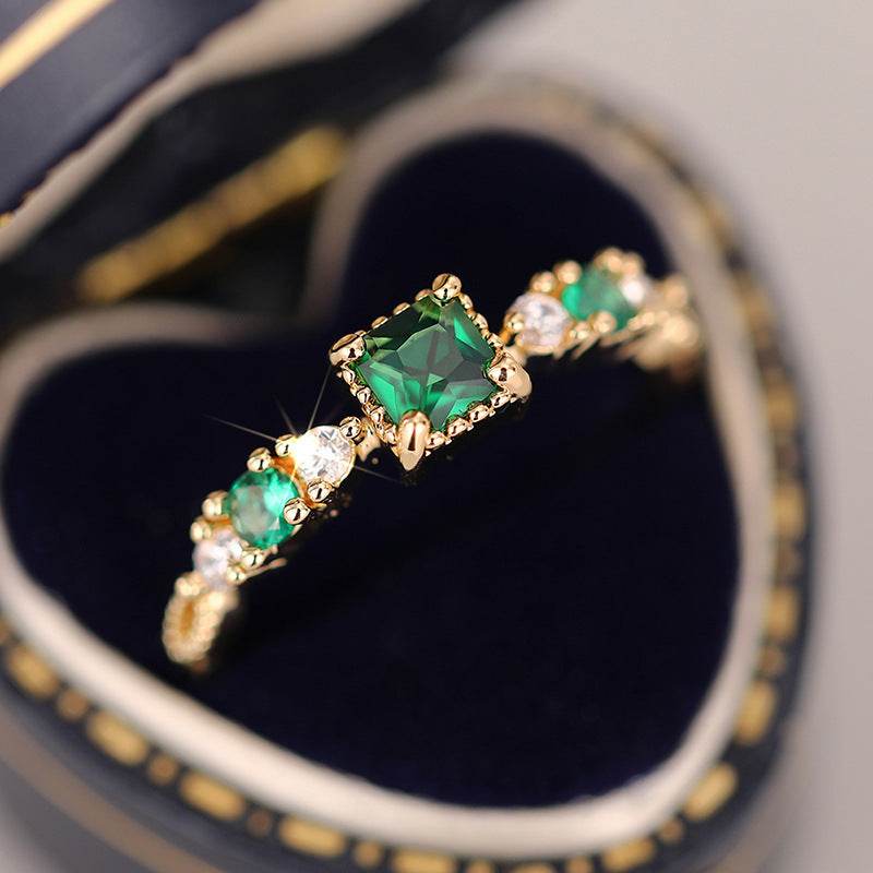 Buycenter Geometric Female Ring - Fashionable Yellow Gold Copper Jewelry - Buy Center