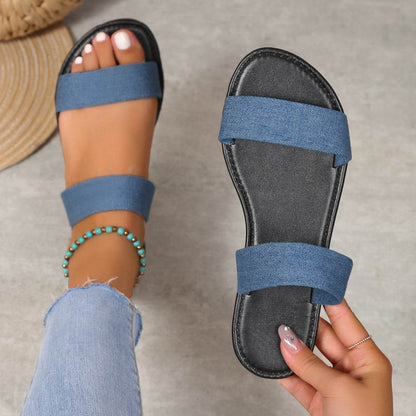 Buycenter Ethnic Pattern Flat Slip-On Slippers for Women - Casual Comfort - Buy Center