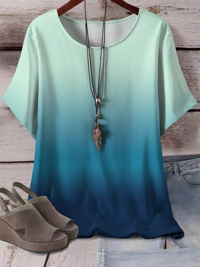 Ladies Casual Sports Loose Short Sleeve Top - Sizes XL to 6XL - Buy Center