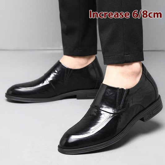 Men's Height Increasing Leather Shoes - Premium Formal Style for Business - Buy Center