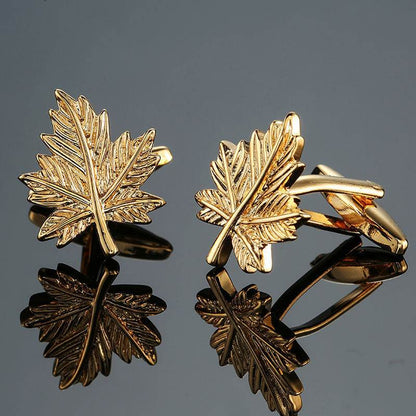 Grass Rose Gold & Silver Cufflinks - Premium Stylish Accessory for Anyone - Buy Center