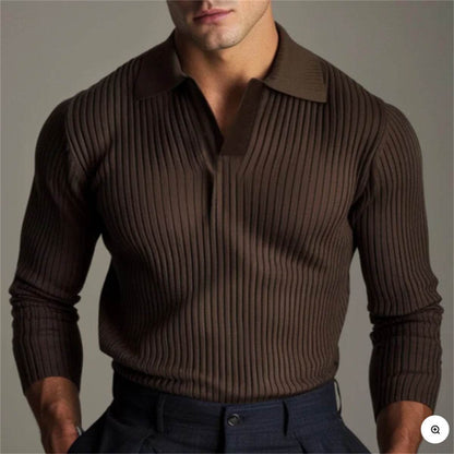 Buycenter Men's Four-Way Stretch Polo Shirt - Casual Short Sleeve Top - Buy Center