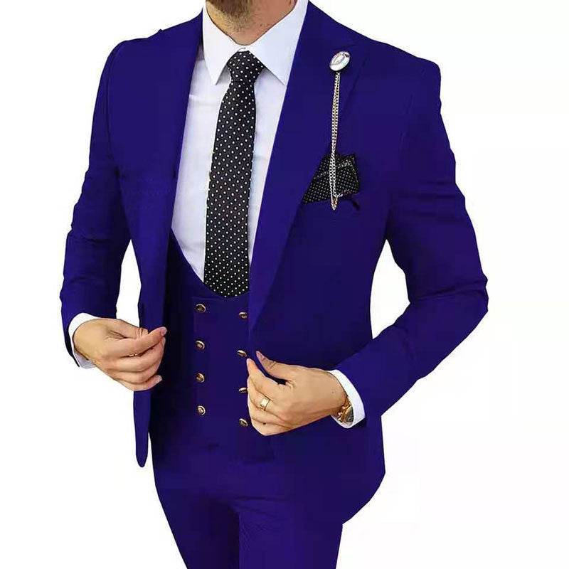Stylish Men's Three Piece Suit - Lightweight Cotton for Any Occasion - Buy Center