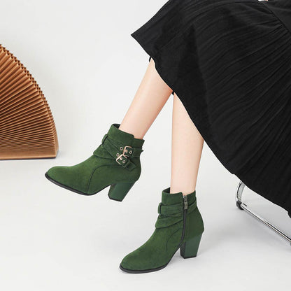Stylish Women's Suede Ankle Boots - Comfortable & Elegant Fashion 2025 - Buy Center