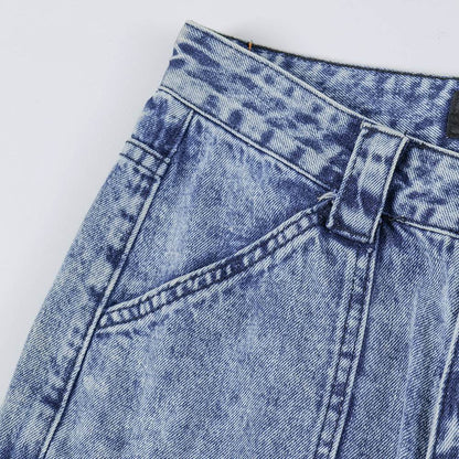 Men's Multi-pocket Washed-out Jeans - Casual Denim Trousers for All Seasons - Buy Center