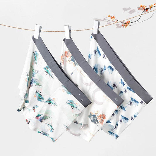 Men's Ice Silk Boxershorts - Breathable Antibacterial Comfort for All-Day Wear - Buy Center