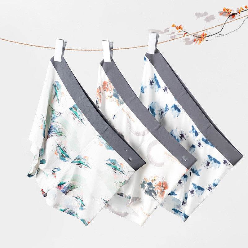 Men's Ice Silk Boxershorts - Breathable Antibacterial Comfort for All-Day Wear - Buy Center