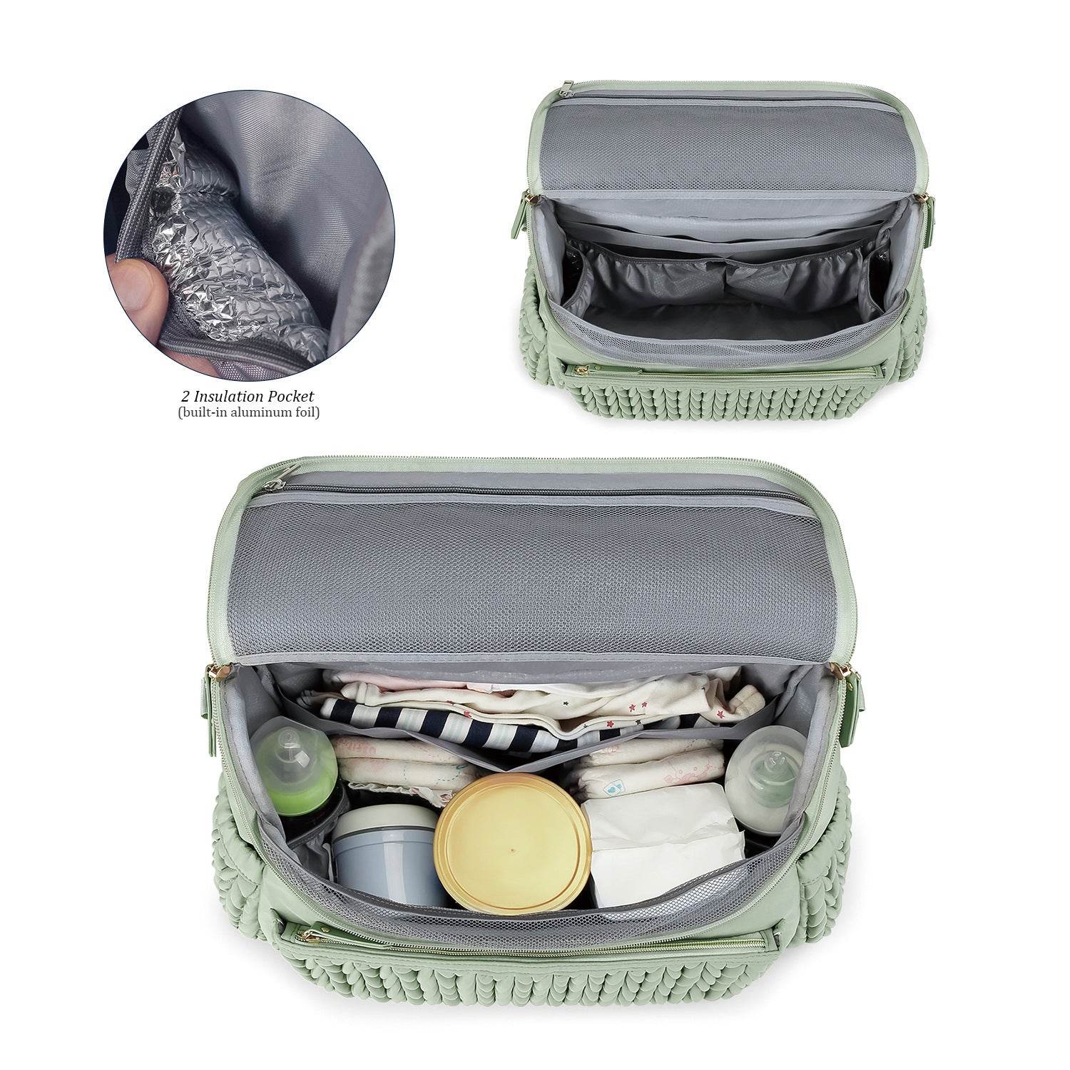 Large Capacity Waterproof Diaper Bag - Insulated Travel Clutch for Moms - Buy Center