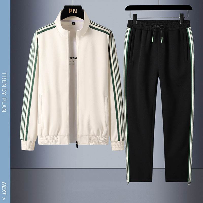 Buycenter Youth Sports Sweater Suit - Cotton Cardigan & Trousers Set - Buy Center