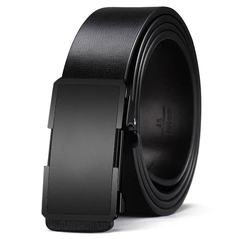 Men's Automatic Buckle Belt - Trendy Two-Layer Cowhide for Casual Style - Buy Center