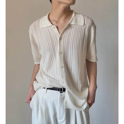 Buycenter Retro Short-Sleeved Sweater - Slim Fit for Men & Women - Buy Center