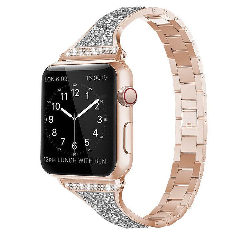 Three-Bead Stylish Stainless Steel Strap for Apple Watch - Trendy Looks - Buy Center