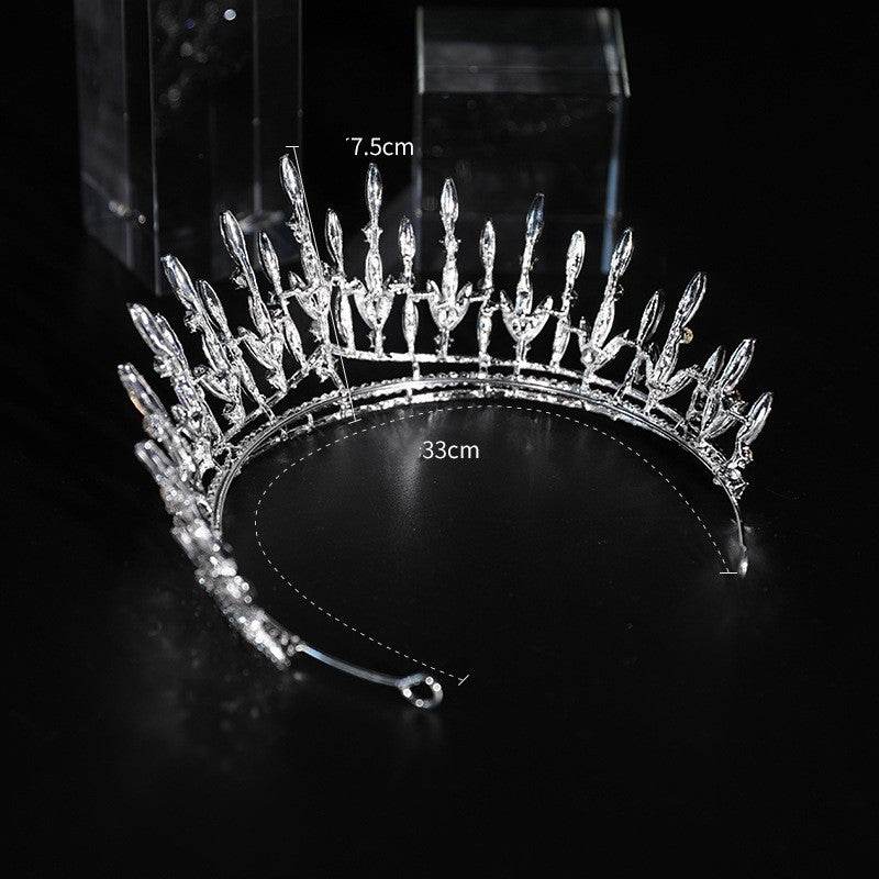 Elegant Rhinestone Wedding Hair Crown - Stunning Bridal Headdress 2025 - Buy Center