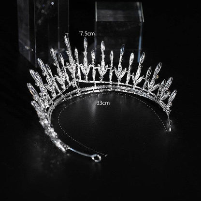 Elegant Rhinestone Wedding Hair Crown - Stunning Bridal Headdress 2025 - Buy Center