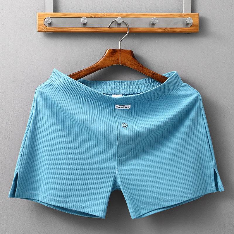 Men's Cotton Sports Shorts - Breathable Comfort in Solid Colors - Buy Center