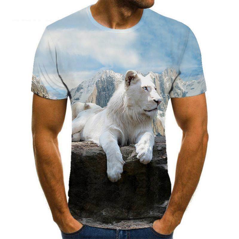 Men's 3D Animal Print T-Shirt - Casual Short Sleeve Fashion 2025 - Buy Center