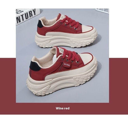 Buycenter Korean Style Sneakers - Height Increasing, Breathable Casual Flats - Buy Center