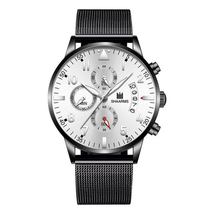 Concept Men's Mesh Strap Quartz Watch - Stylish Calendar Design 2025 - Buy Center