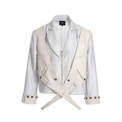 Buycenter Punk Casual Pantskirt - Mid-High Waist Straight Leg Trousers - Buy Center