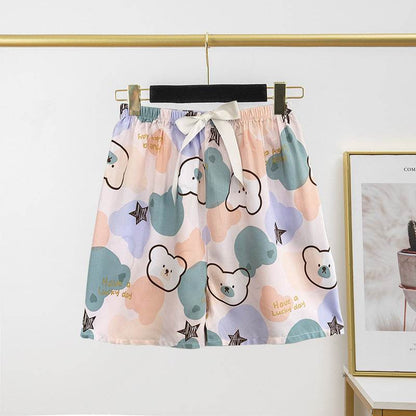 Casual Women's Cotton Silk Pajama Shorts - Lightweight and Breathable Summer Style - Buy Center