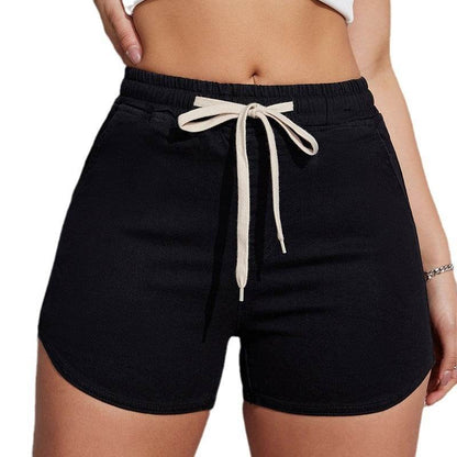 Buycenter Plus Size A-Line Denim Shorts for Women - Mid Waist, High Elasticity - Buy Center