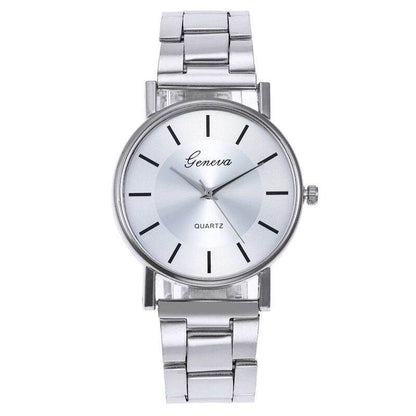 Buy Center Ladies Quartz Watch - Simple Fashion with Steel Belt - Buy Center