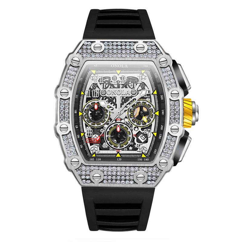 Buycenter Multi-functional Mechanical Watch - Full Diamond Fashion Style - Buy Center