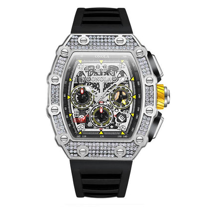 Buycenter Multi-functional Mechanical Watch - Full Diamond Fashion Style - Buy Center